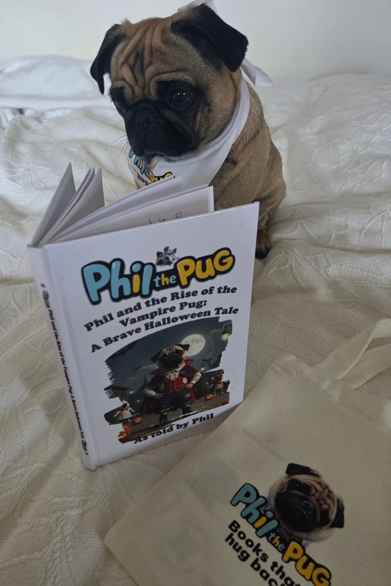 Phil and the Rise of the Vampire Pug: A Halloween Tale - Signed Children's Paperback Book