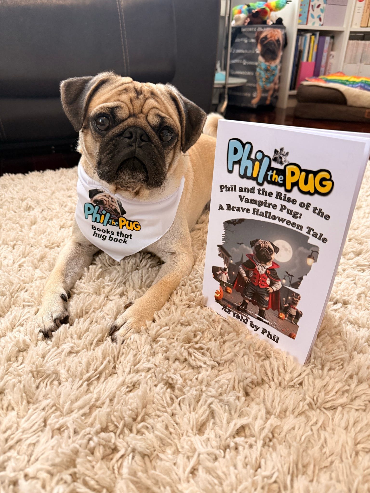 Phil and the Rise of the Vampire Pug: A Halloween Tale - Signed Children's Paperback Book