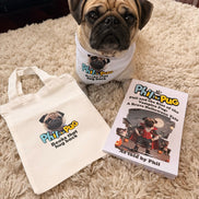 Phil's Little Hug Totes Book Bag - Small Canvas Tote