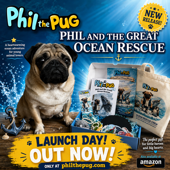 Phil the Pug: Phil and the Great Ocean Rescue Deluxe Gift Box Set