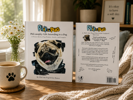 Phil-osophy: Life According to a Pug - A Picture Book of Pug Wisdom, Snacks, and Snuggles  By Phil the Pug & Kaz Rance