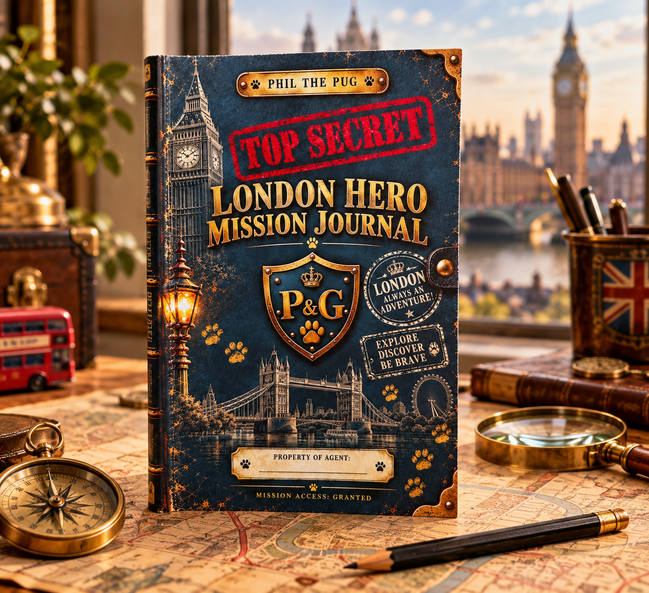 🇬🇧 Phil the Pug – Top Secret London Hero Mission Journal