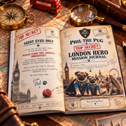 🇬🇧 Phil the Pug – Top Secret London Hero Mission Journal