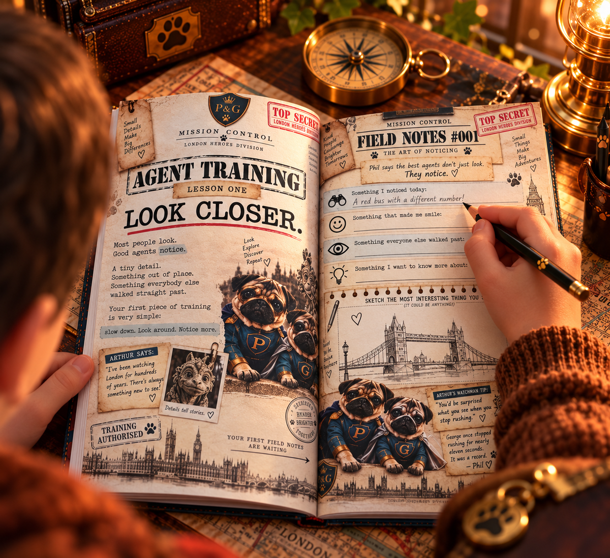 🇬🇧 Phil the Pug – Top Secret London Hero Mission Journal