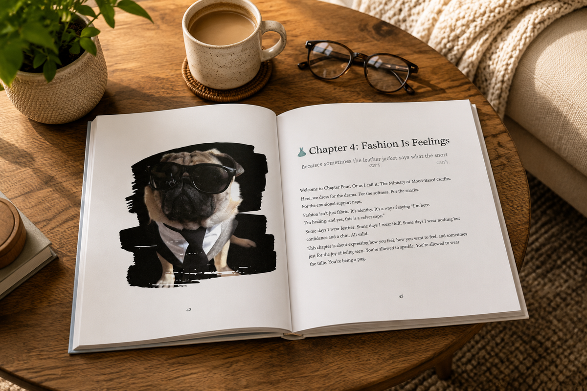 Phil-osophy: Life According to a Pug - A Picture Book of Pug Wisdom, Snacks, and Snuggles  By Phil the Pug & Kaz Rance (Signed Paperback Edition)