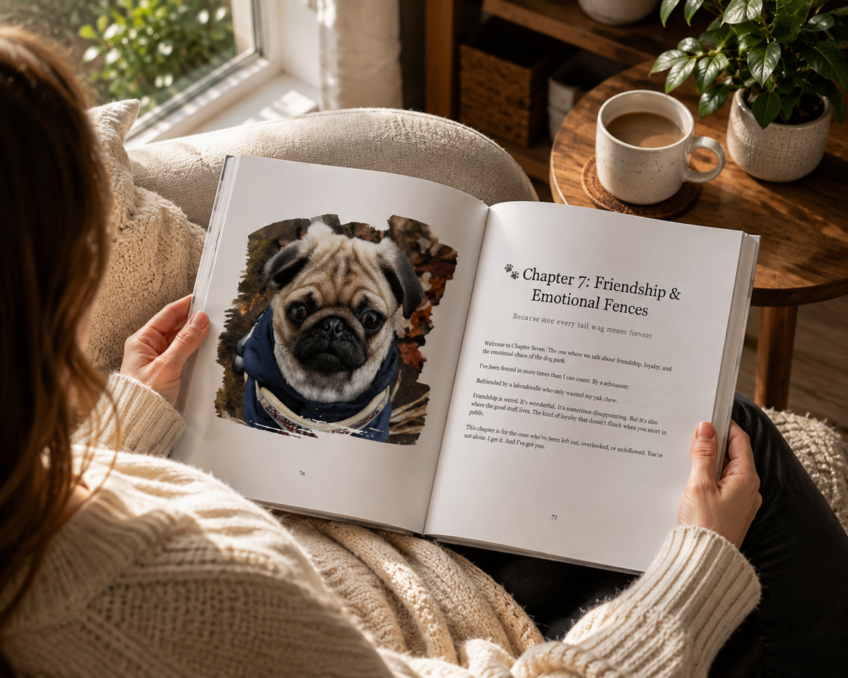 Phil-osophy: Life According to a Pug - A Picture Book of Pug Wisdom, Snacks, and Snuggles  By Phil the Pug & Kaz Rance (Signed Paperback Edition)