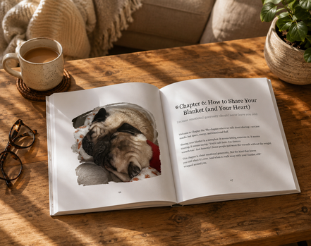 Phil-osophy: Life According to a Pug - A Picture Book of Pug Wisdom, Snacks, and Snuggles  By Phil the Pug & Kaz Rance (Signed Paperback Edition)