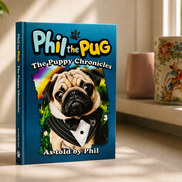 Phil The Pug - The Puppy Chronicles (Paperback Signed Paperback Edition)