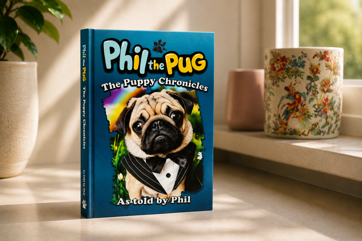 Phil The Pug - The Puppy Chronicles (Paperback Signed Paperback Edition)