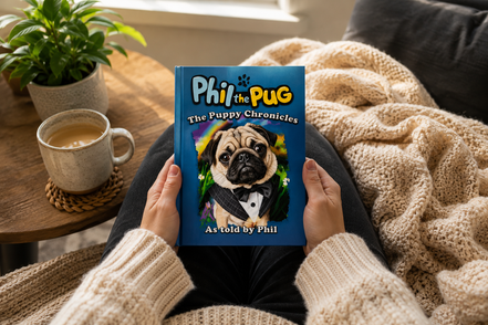 Phil The Pug - The Puppy Chronicles (Paperback Signed Paperback Edition)