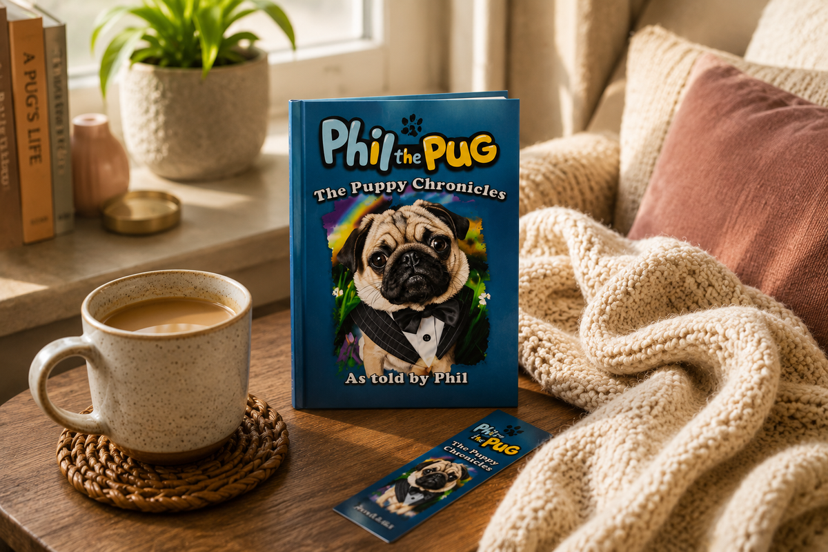 Phil The Pug - The Puppy Chronicles (Paperback Signed Paperback Edition)