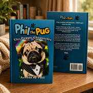Phil The Pug - The Puppy Chronicles (Paperback Signed Paperback Edition)