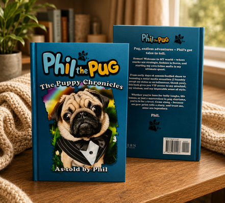 Phil The Pug - The Puppy Chronicles (Paperback Signed Paperback Edition)