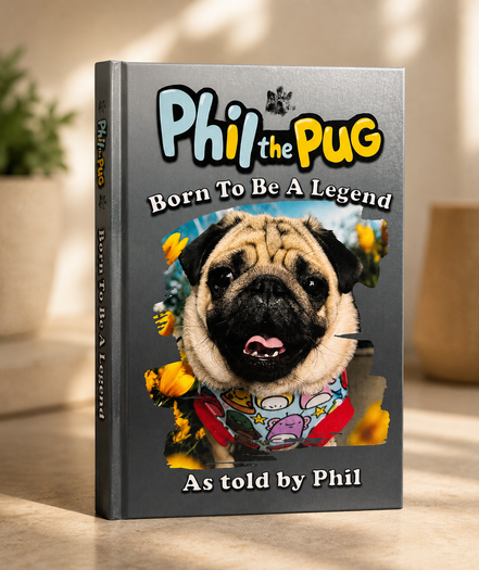 Phil the Pug – Born To Be A Legend (Signed Paperback Edition)
