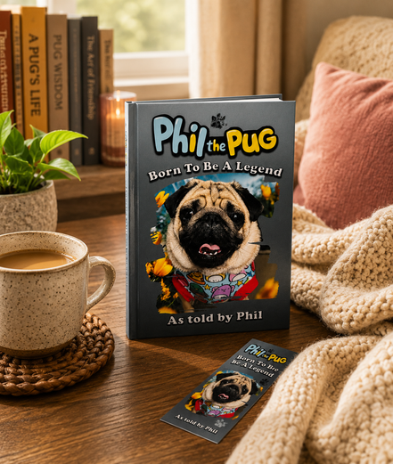 Phil the Pug – Born To Be A Legend (Signed Paperback Edition)