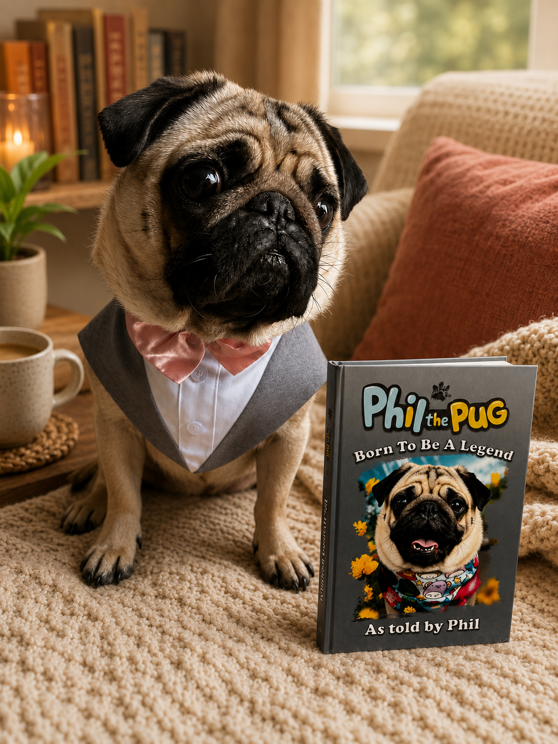 Phil the Pug – Born To Be A Legend (Signed Paperback Edition)