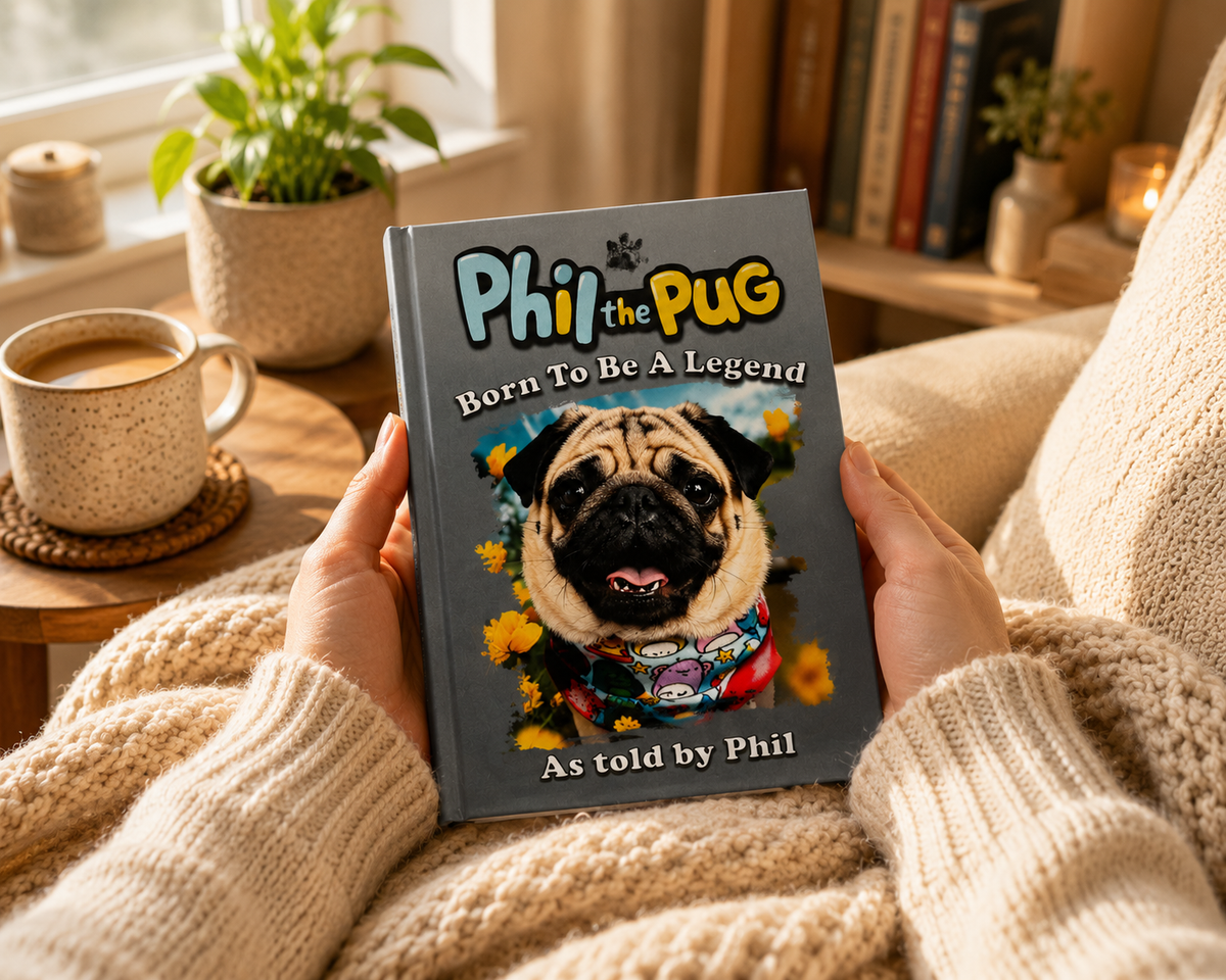 Phil the Pug – Born To Be A Legend (Signed Paperback Edition)
