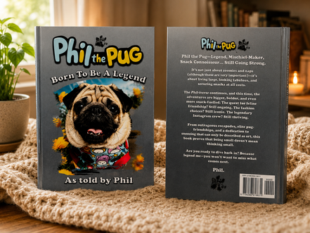 Phil the Pug – Born To Be A Legend (Signed Paperback Edition)