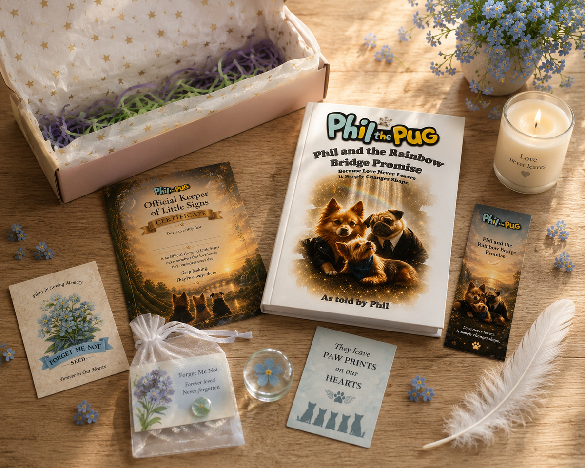 🌈 Phil and the Rainbow Bridge Promise - Keepsake Book Box