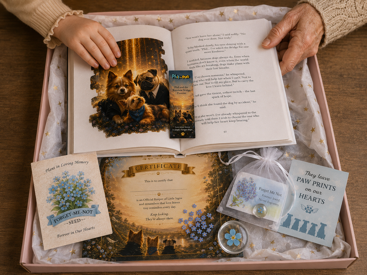 🌈 Phil and the Rainbow Bridge Promise - Keepsake Book Box
