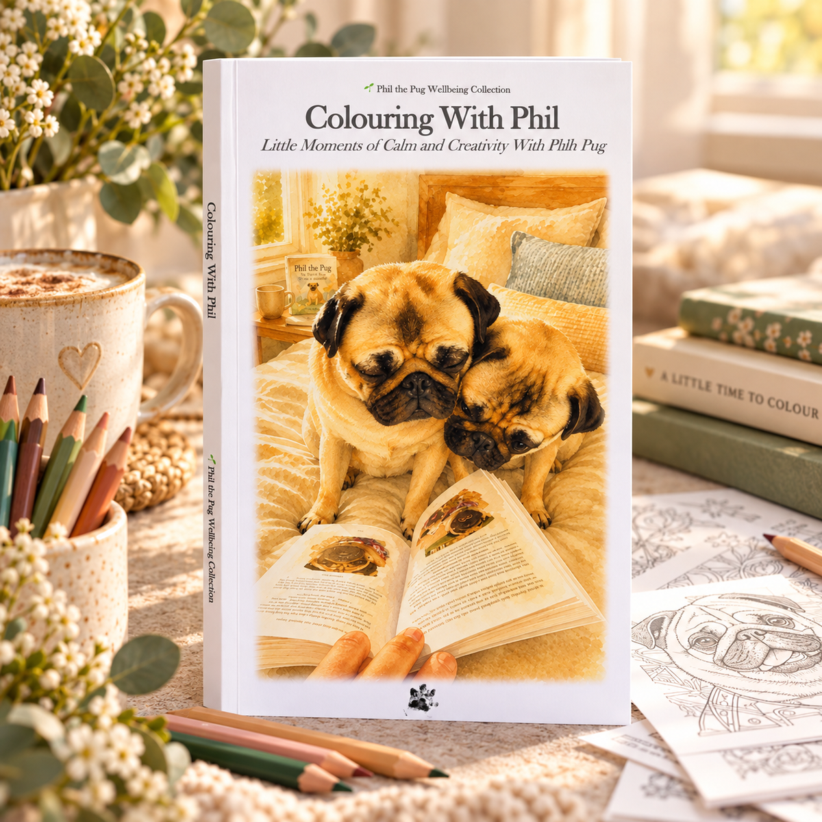 🌱 The Phil the Pug Wellbeing Collection – Complete Four-Book Gift Set