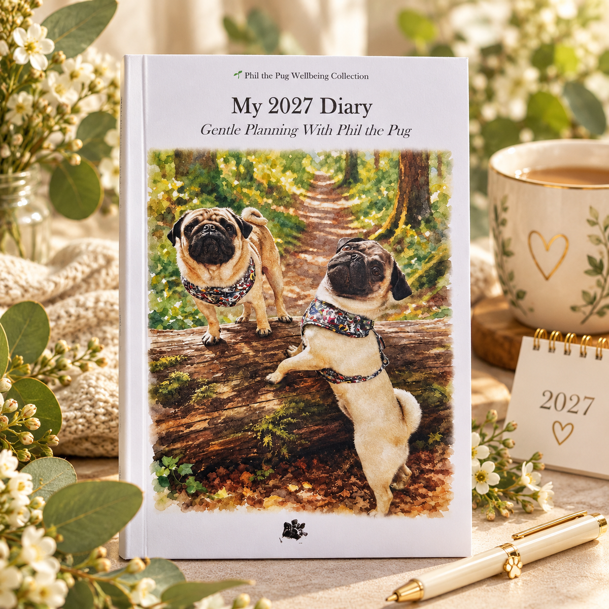 🌱 The Phil the Pug Wellbeing Collection – Complete Four-Book Gift Set