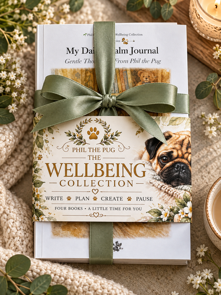 🌱 The Phil the Pug Wellbeing Collection – Complete Four-Book Gift Set