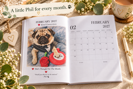 🌱 The Phil the Pug Wellbeing Collection – Complete Four-Book Gift Set