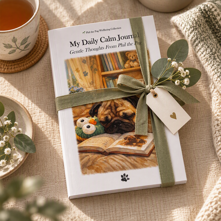🌱 My Daily Calm Journal – Gentle Thoughts From Phil the Pug - Part of the Phil the Pug Wellbeing Collection 🌱