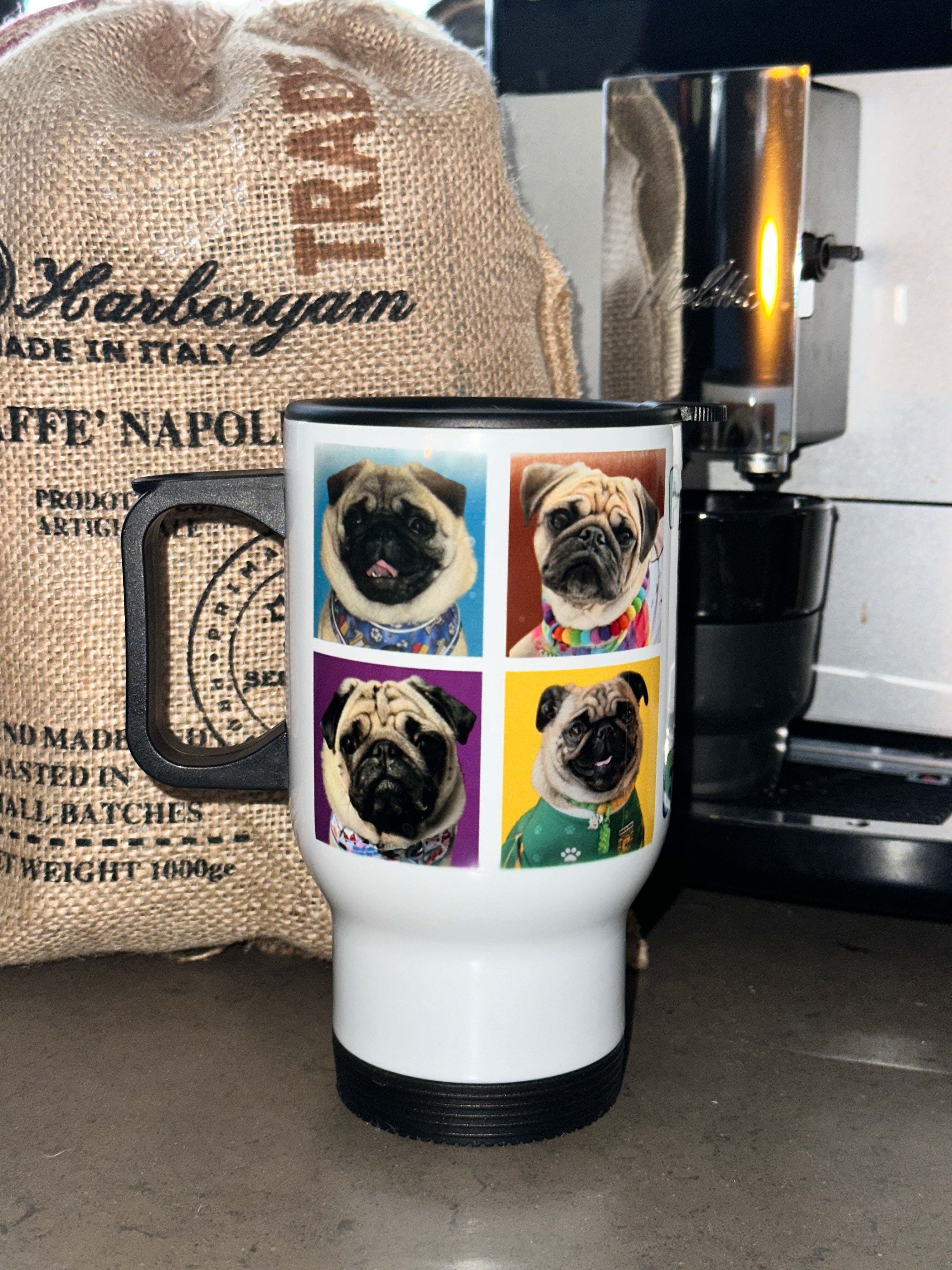 Phil the Pug Custom Travel Mug