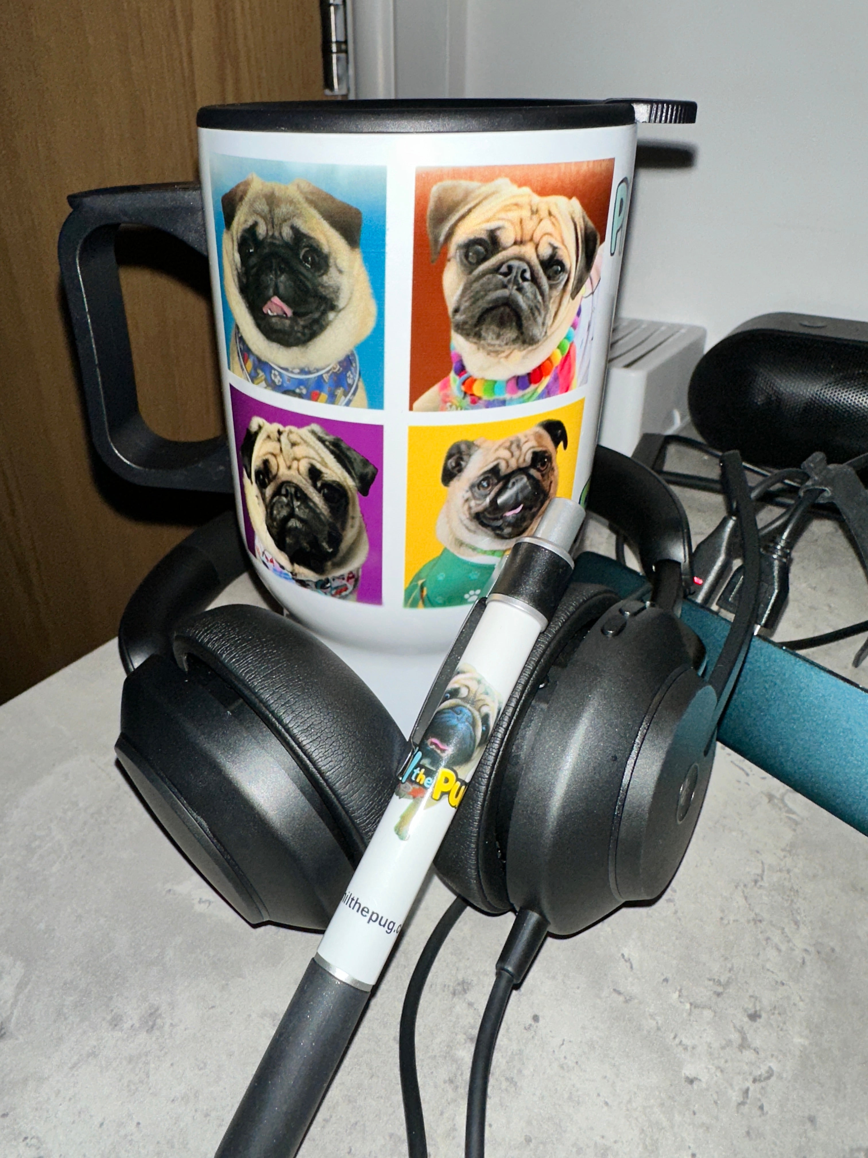 Phil the Pug Custom Travel Mug