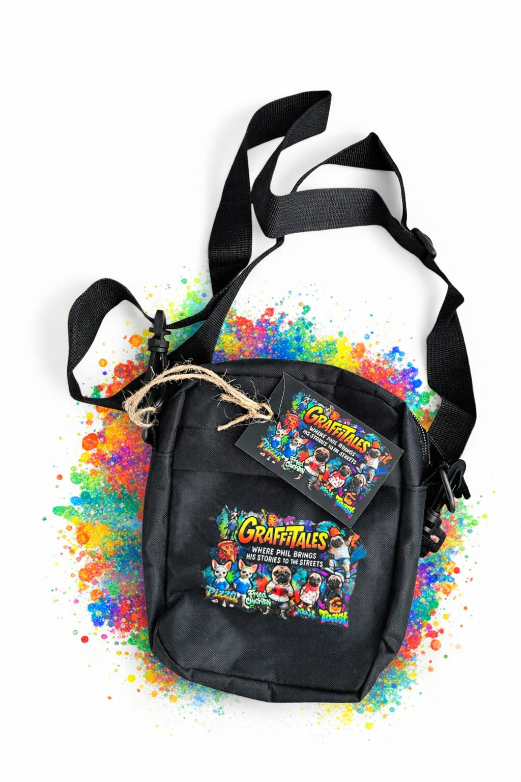 GraffiTales: Phil's Ultimate Urban Crew Collection & Unisex Crossbody Bag