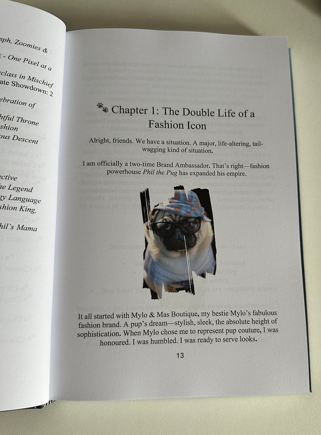 Phil the Pug - Born to be a Legend - Signed Edition - Hardback