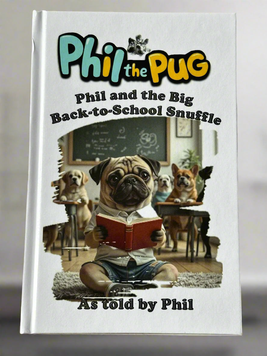 Phil the Pug - Phil and the Big Back-to-School Snuffle - Signed Edition - Children's Hardback Book