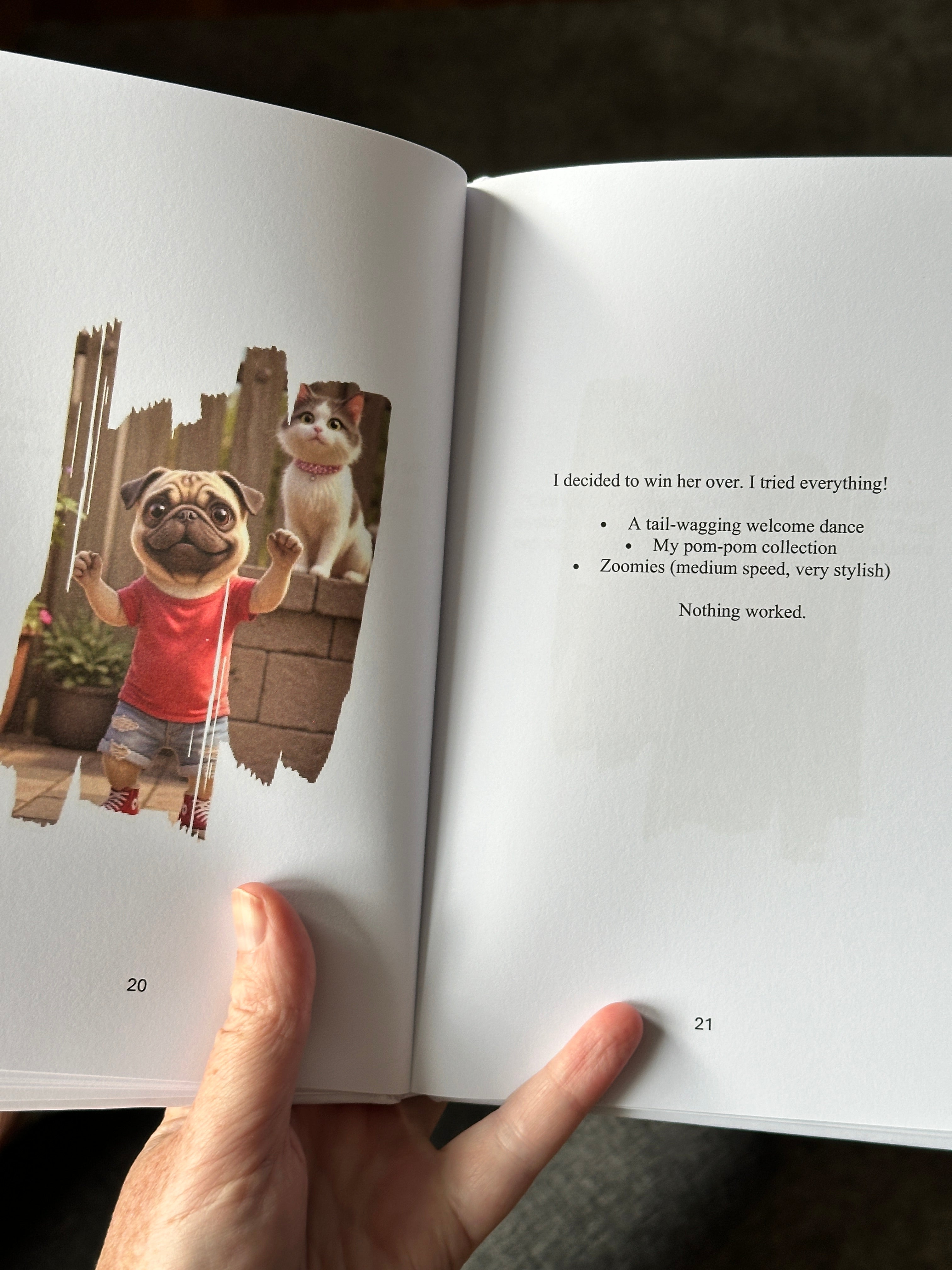 Phil the Pug - Phil and the Cat who Almost Liked Him - Signed Edition - Children's Paperback Book