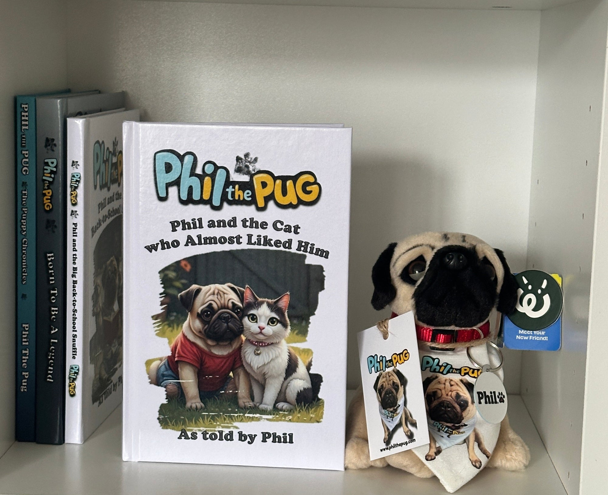 Phil the Pug – Custom Plush Toy with Signature Accessories - 16.5cm