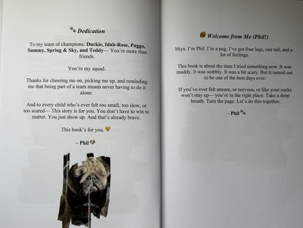 Phil the Pug - Phil and the Pug Phlip: The Match that Mattered - Signed Edition Children's Paperback Book