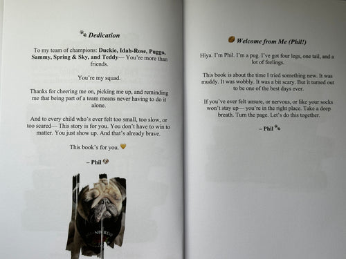 Phil the Pug - Phil and the Pug Phlip: The Match that Mattered - Signed Edition Children's Hardback Book