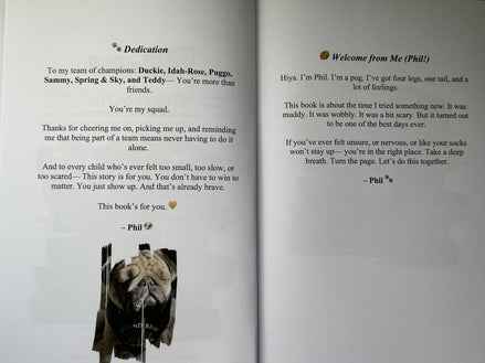 Phil the Pug - Phil and the Pug Phlip: The Match that Mattered - Signed Edition Children's Paperback Book