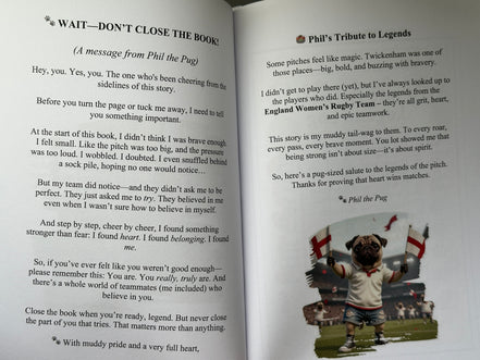 Phil the Pug - Phil and the Pug Phlip: The Match that Mattered - Signed Edition Children's Paperback Book