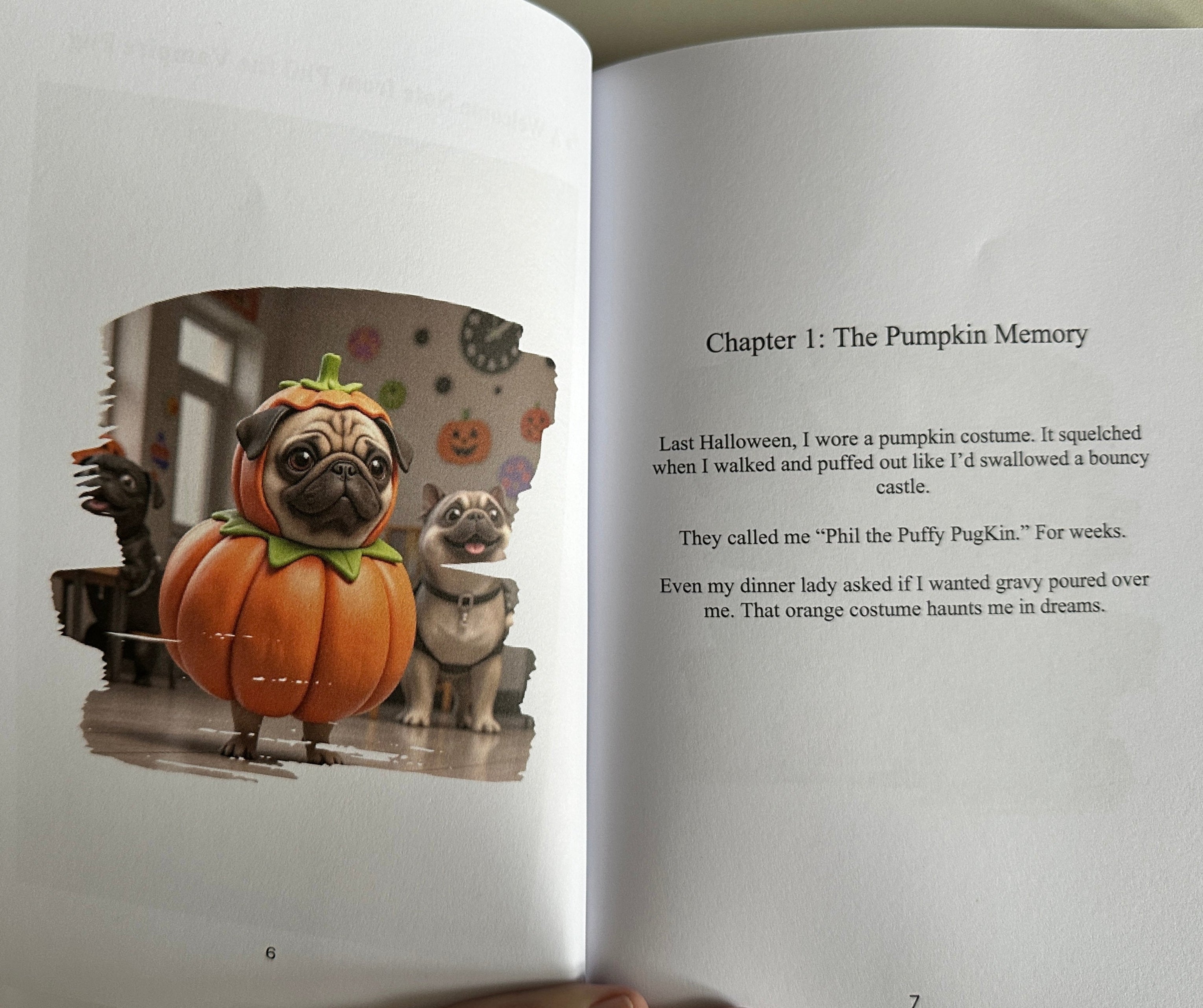 Phil and the Rise of the Vampire Pug: A Halloween Tale - Signed Children's Paperback Book