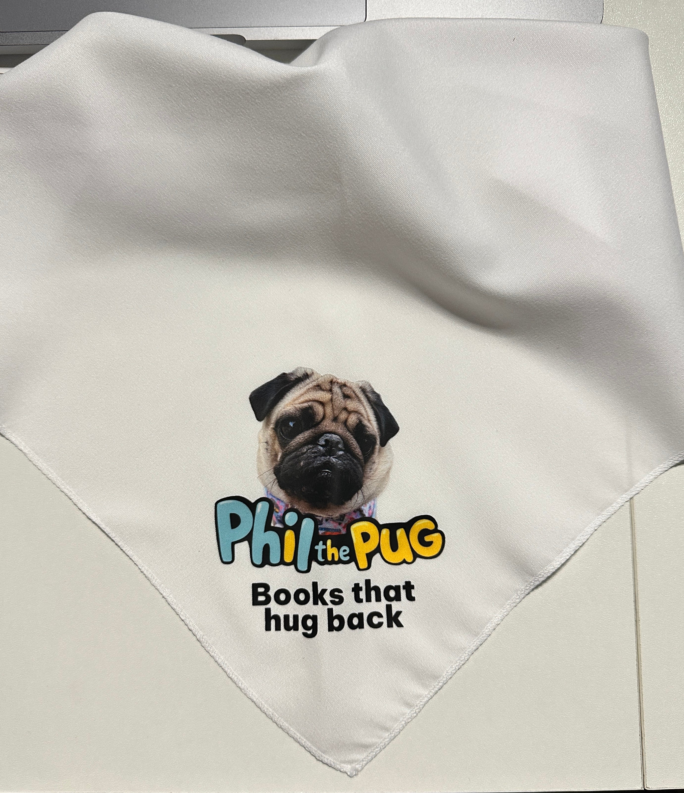 "Books That Hug Back" Tie-On Bandana - Small to Medium Dogs