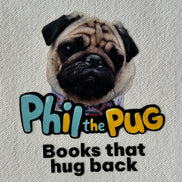 Phil's Little Hug Totes Book Bag - Small Canvas Tote