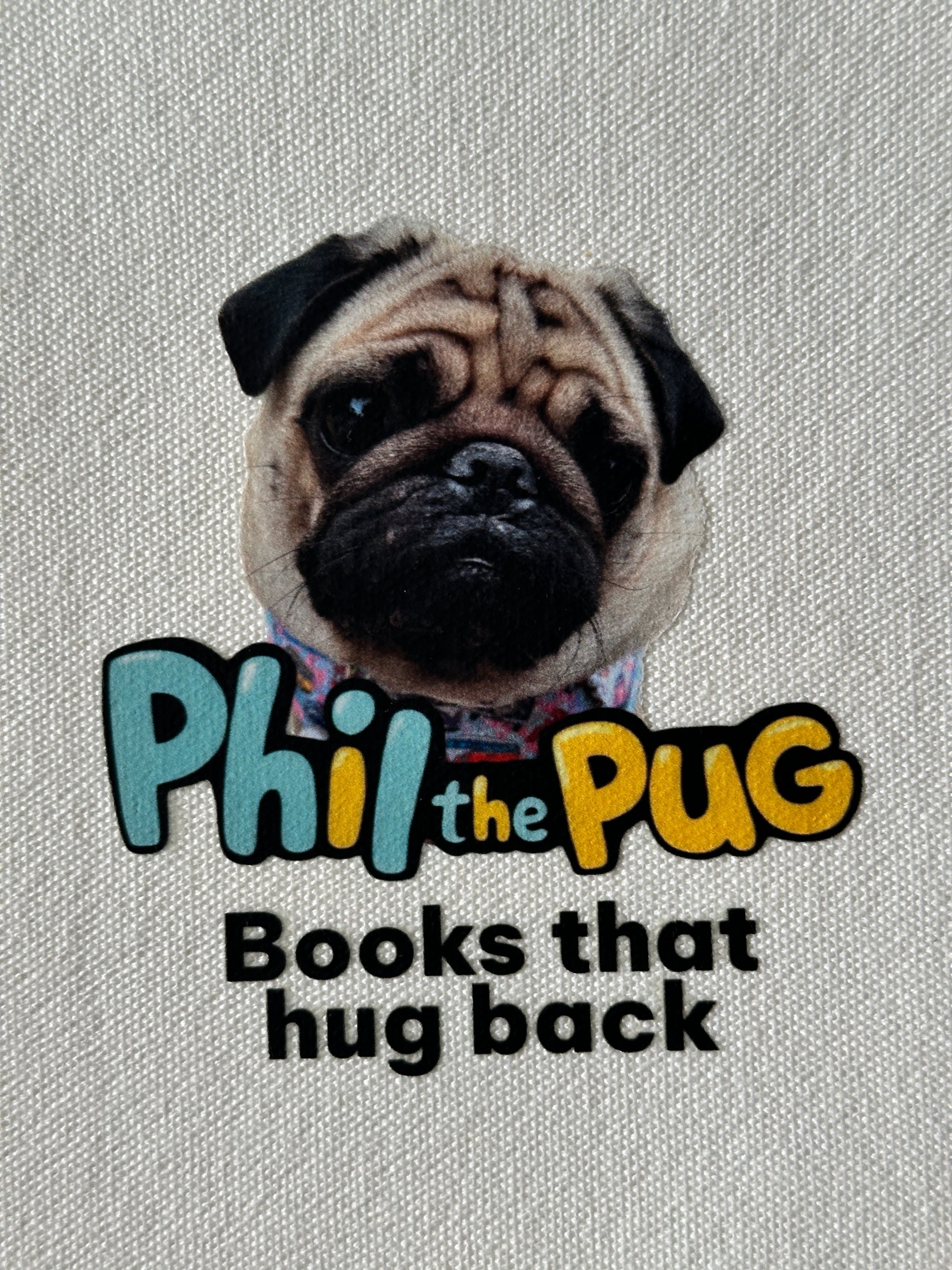 Phil's Little Hug Totes Book Bag - Small Canvas Tote