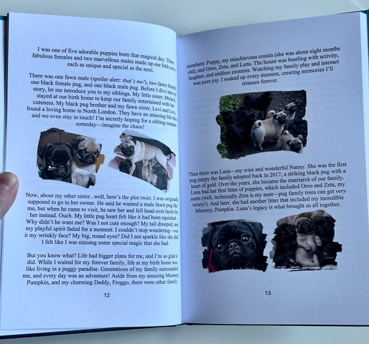 Phil The Pug - The Puppy Chronicles Hardback Book