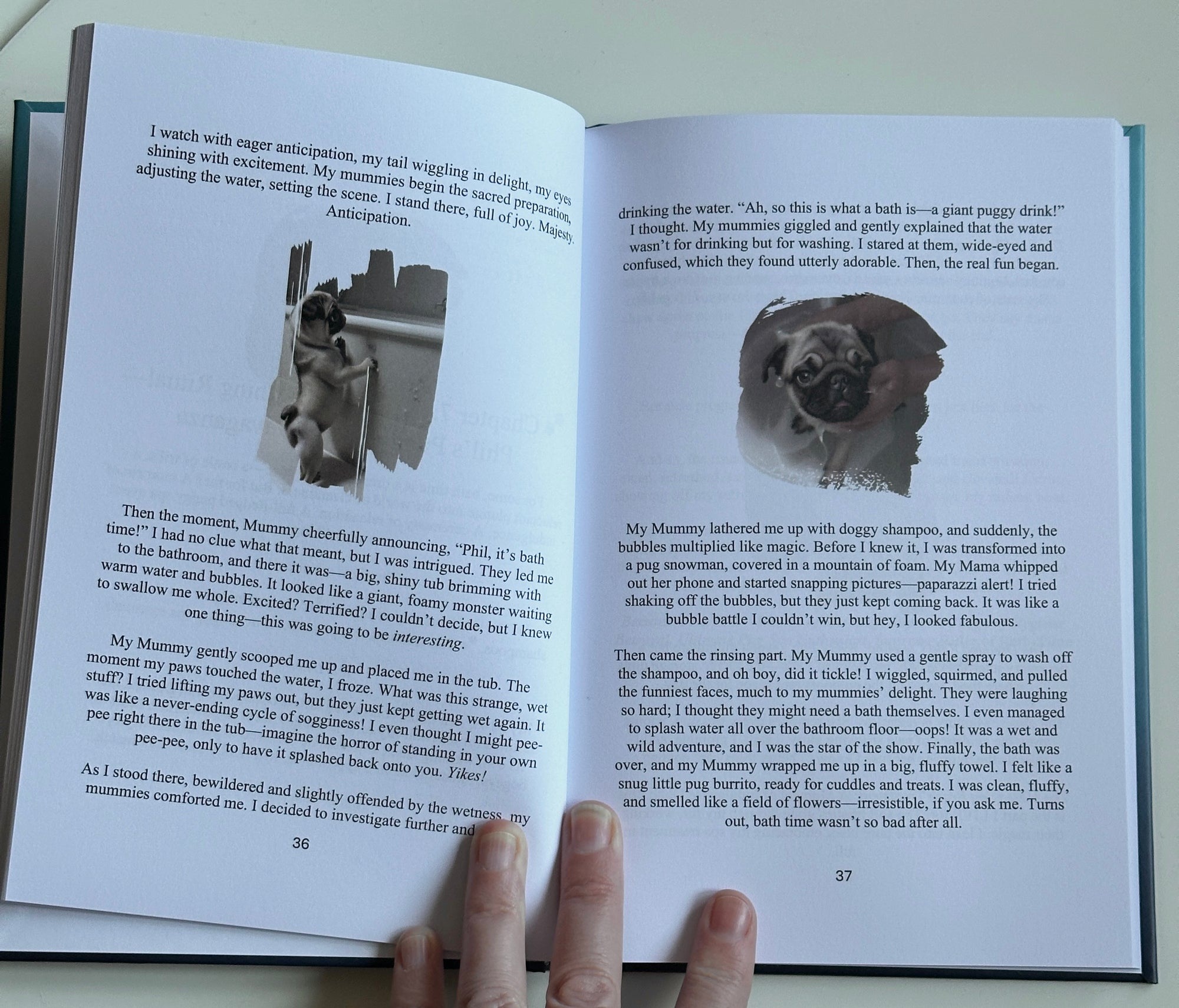 Phil The Pug - The Puppy Chronicles - Signed Edition - Hardback Book