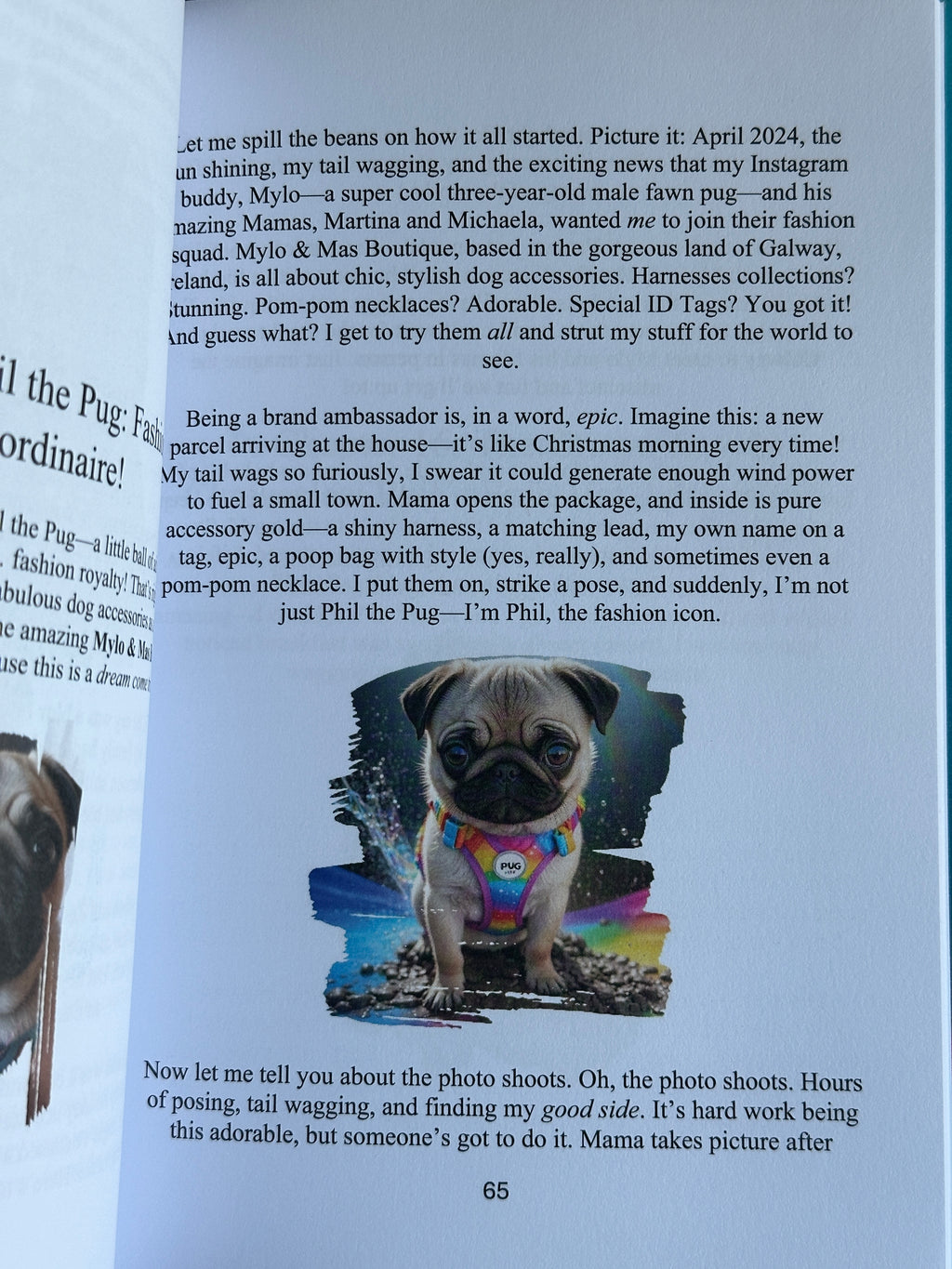 Phil The Pug - The Puppy Chronicles - Signed Edition - Hardback Book