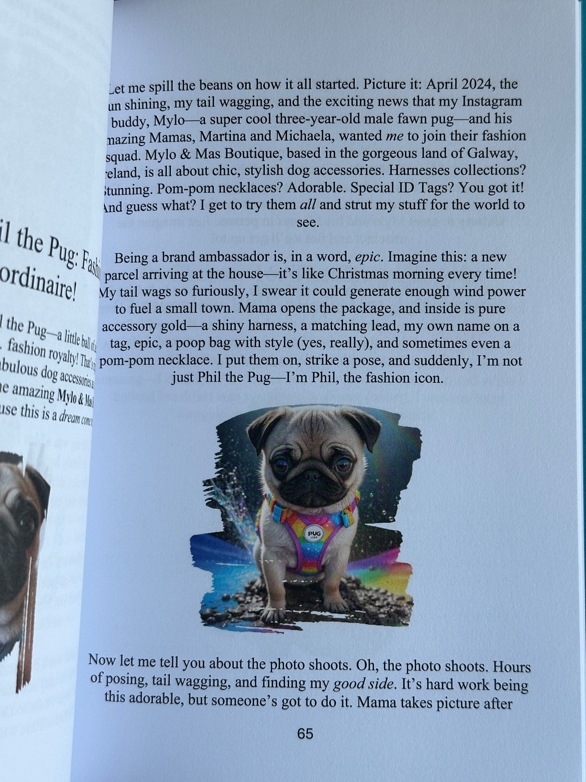 Phil The Pug - The Puppy Chronicles - Signed Edition - Hardback Book