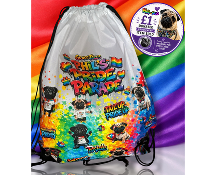 🌈 Phil’s Pride Parade Drawstring Rucksack - Limited Edition 2026
