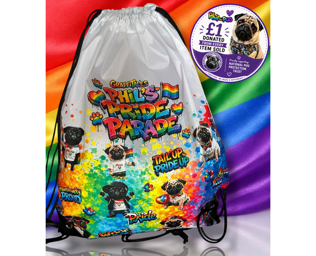 🌈 Phil’s Pride Parade Drawstring Rucksack - Limited Edition 2026